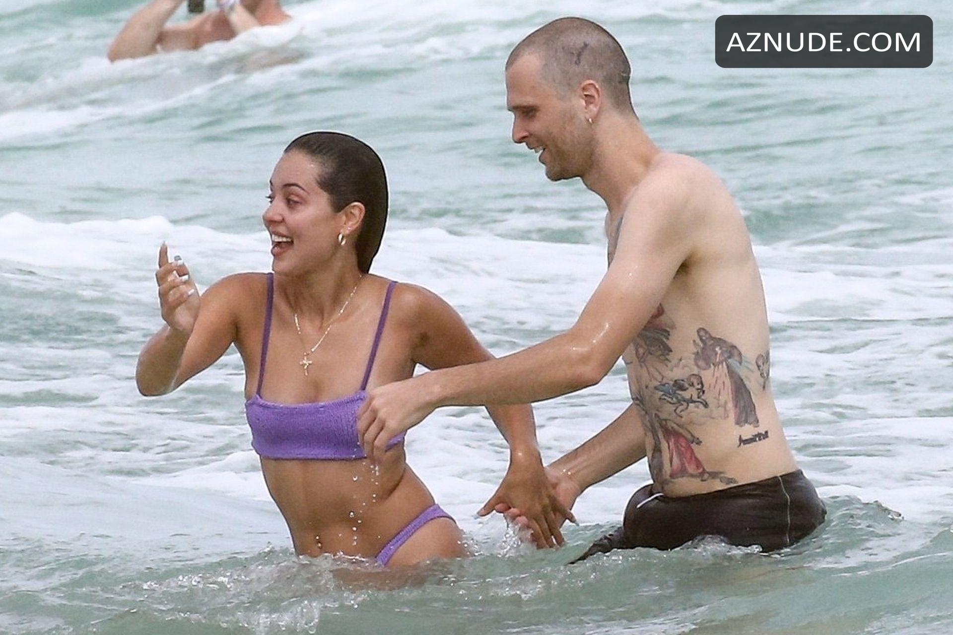 Alexa Demie And Christian Berishaj Go For A Dip In Miami Free Nude