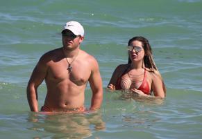 Brielle Biermann Sexy With Boyfriend Slade Osborne In Miami Beach In