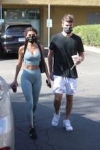 Chantel JeffriesSexy in Chantel Jeffries and boyfriend Andrew Taggart arrive for their morning workout at DogPound Gym in West Hollywood