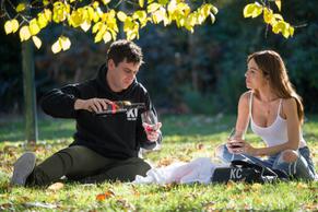 KC OsborneSexy in KC Osborne and Michael Goonan are seen having a picnic in the park in Melbourne