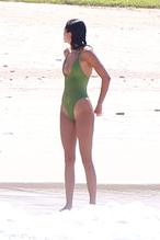 Kendall JennerSexy in Kendall Jenner with Khloe Kardashian Enjoying a Fun-filled Day On the Beach With their Significant Others  in Mexico
