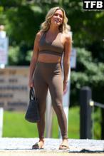 Kristin CavallariSexy in Kristin Cavallari Sexy Seen Showing Off Her Abs Wearing A Brown Outfit in East Hampton 