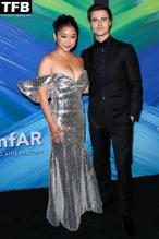Lana CondorSexy in Lana Condor Sexy Seen Showing Off Her Big Boobs At The AmfAR Gala in West Hollywood