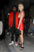 Lindsey VonnSexy in Lindsey Vonn Leggy and  P.K. Subban leave in matching outfits after dinner at Catch in West Hollywood