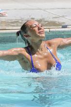 Melanie BrownSexy in Melanie Brown Sexy TV Star And Gary Madatyan Are Seen Having A Blast in the Pool While On Vacation
