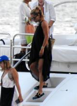 Rita OraSexy in Rita Ora seen in a tiger print bikini whilst on a yacht in Corfu