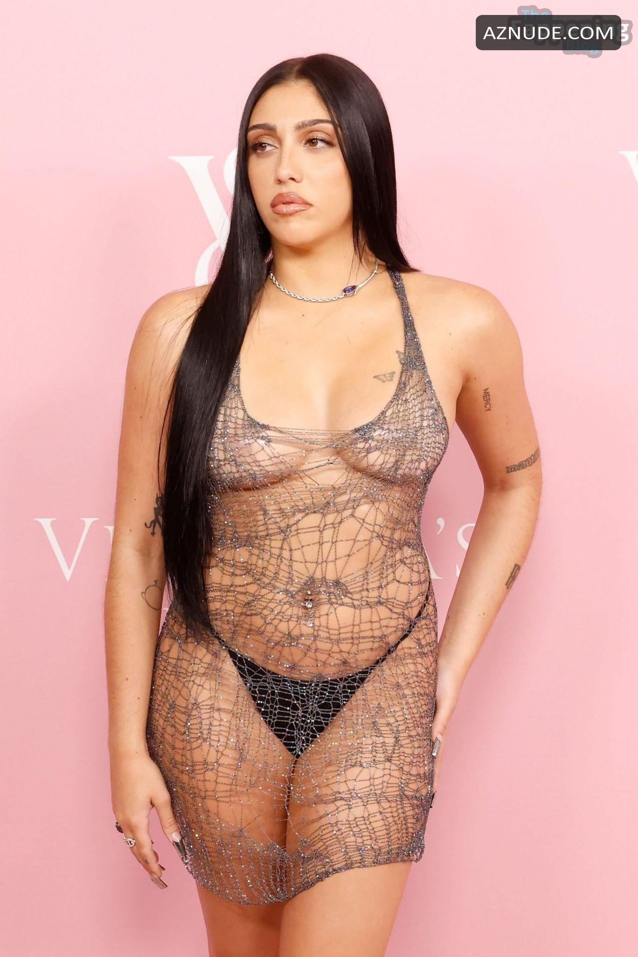 Lourdes Leon Sizzles In Sexy See Through Dress At Victoria S Secret