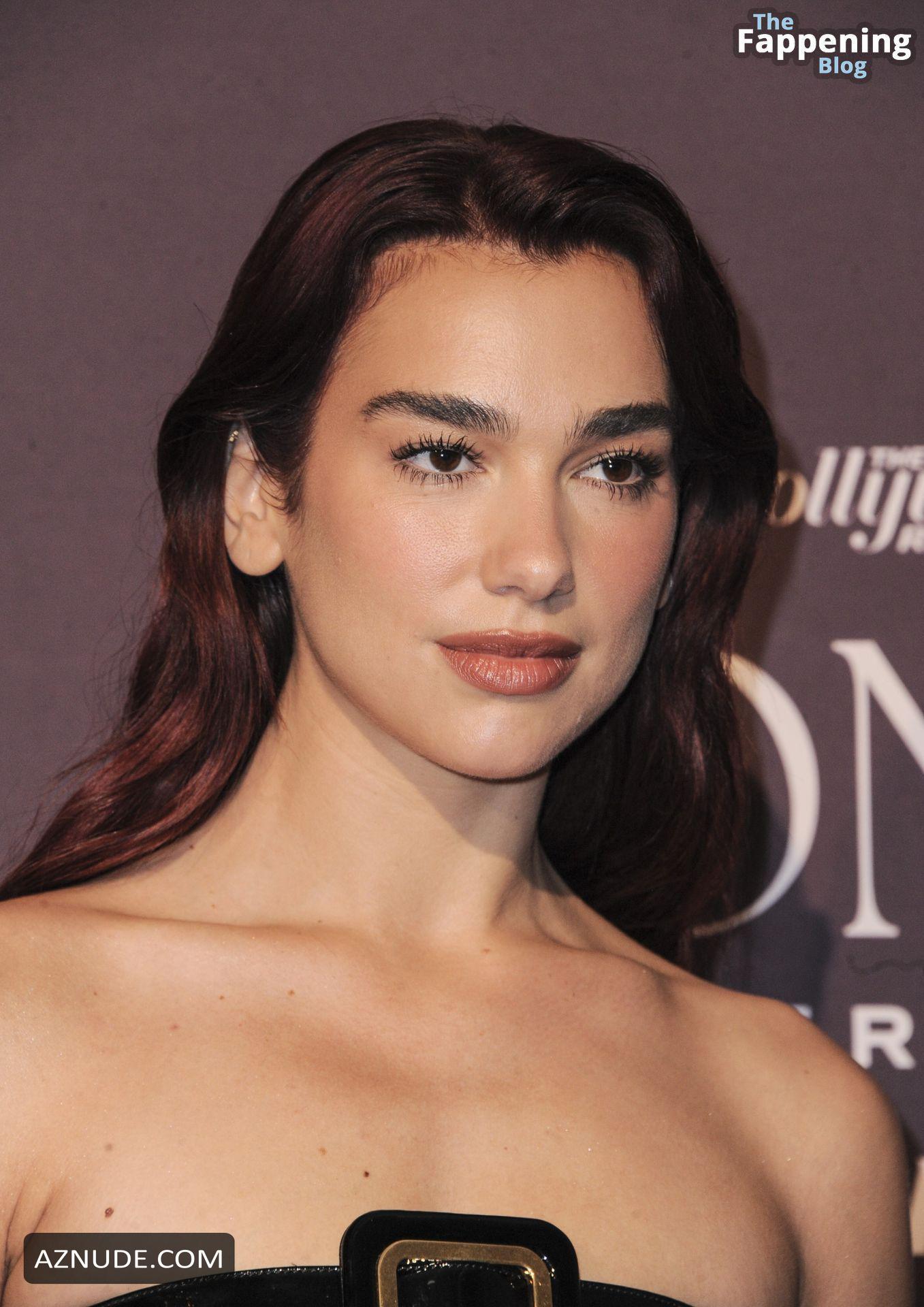 Dua Lipa Sizzles In Sexy Black Dress At Hollywood Reporters Women In