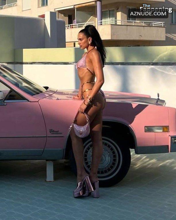 Dua Lipa Sizzles In Sexy Versace Bikinis Aznude