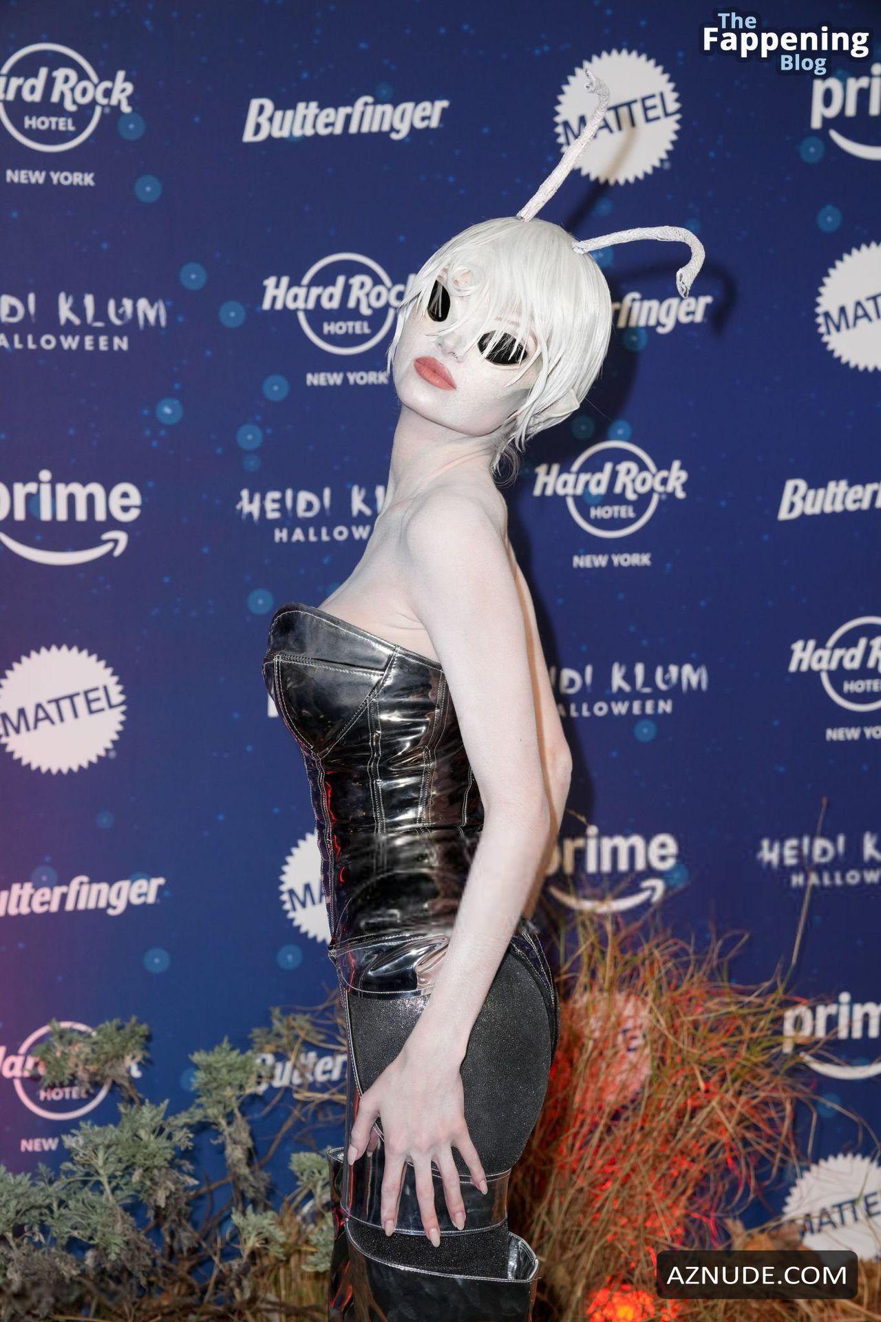 Leni Klum Sexy Stuns In A Hot Alien Costume At Heidis Halloween Party