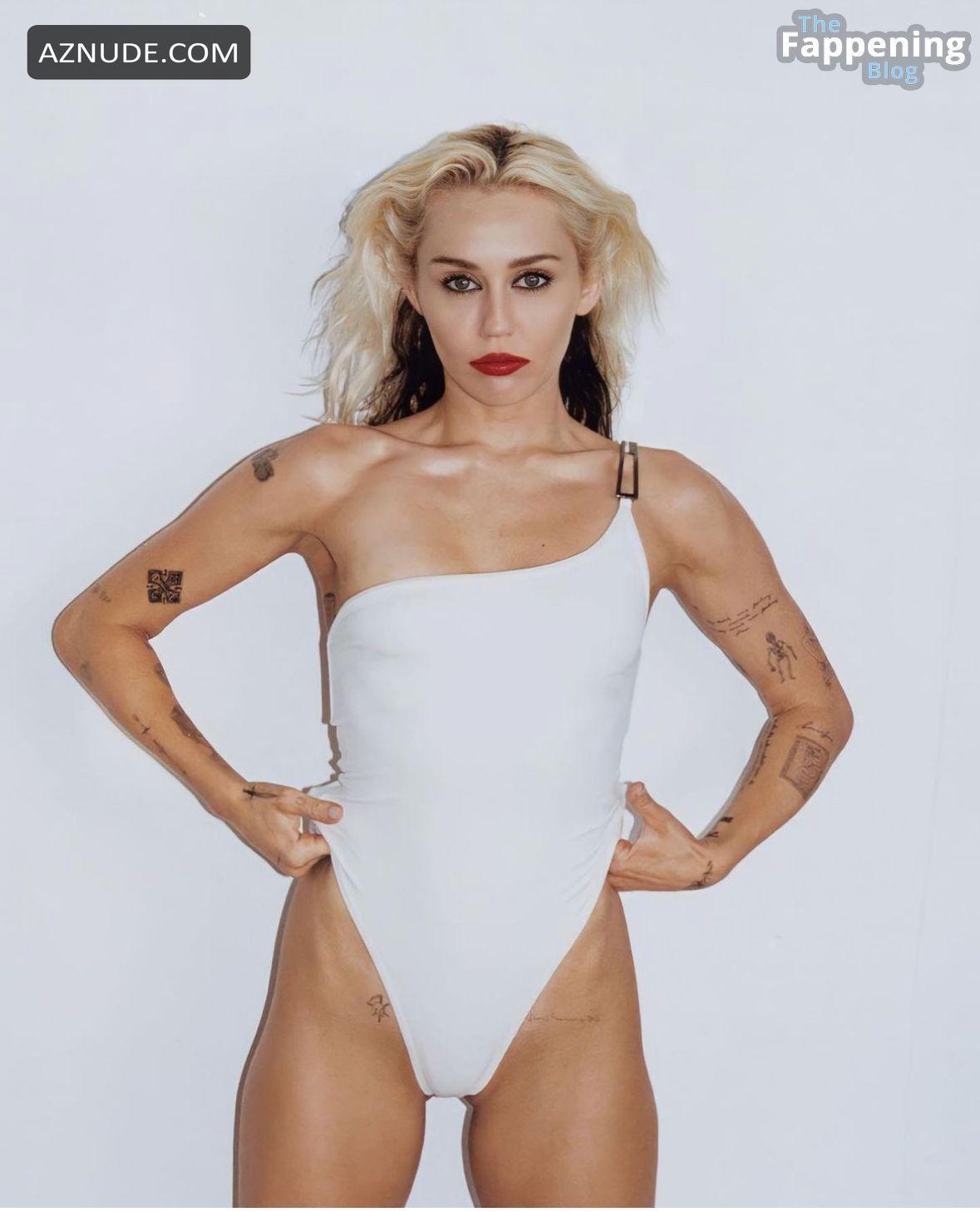 Miley Cyrus Sexy Stuns In Sensational White Bodysuit Photoshoot Aznude 3490