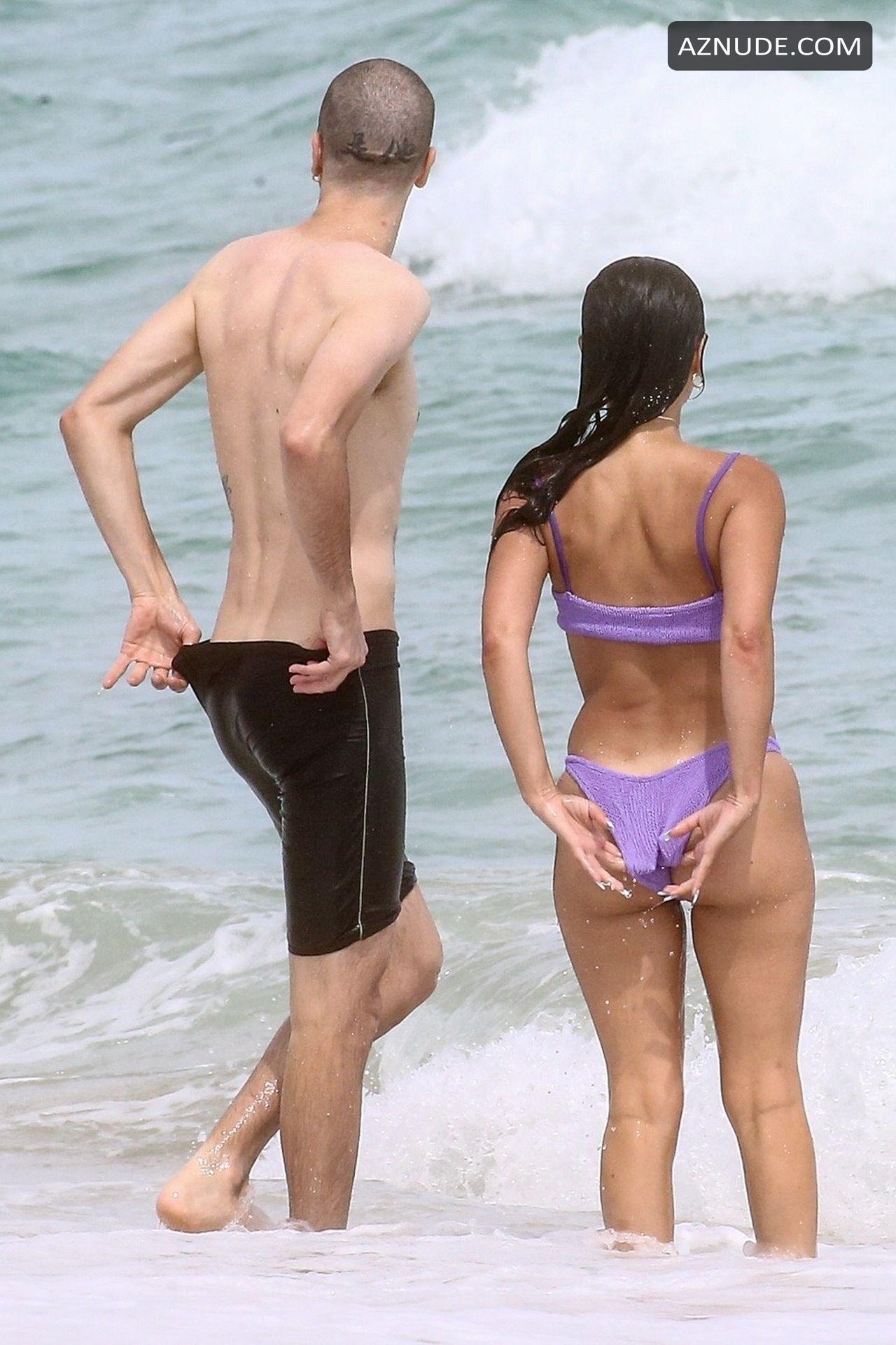Alexa Demie And Christian Berishaj Go For A Dip In Miami Beach Aznude