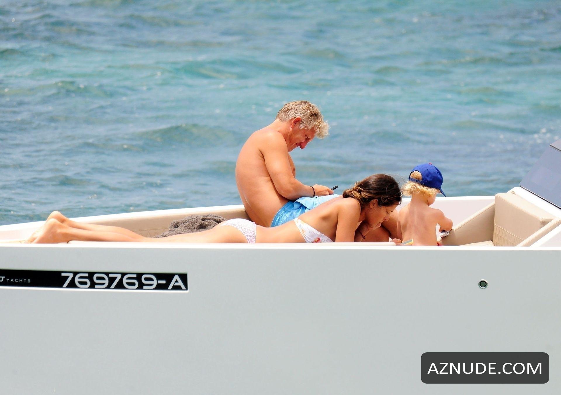 Ana Ivanovic And German Footballer Bastian Schweinsteiger Relax On A