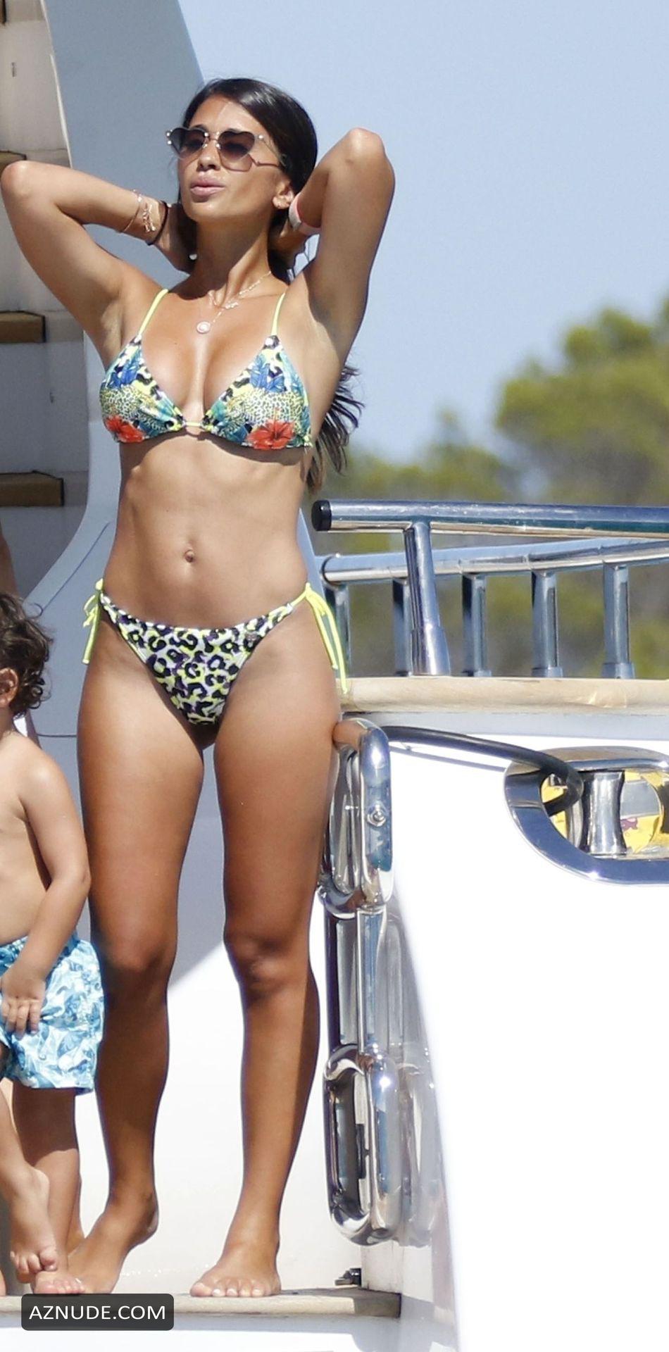 Antonela Roccuzzo And Lionel Messi On Board A Mega Yacht In Ibiza Aznude