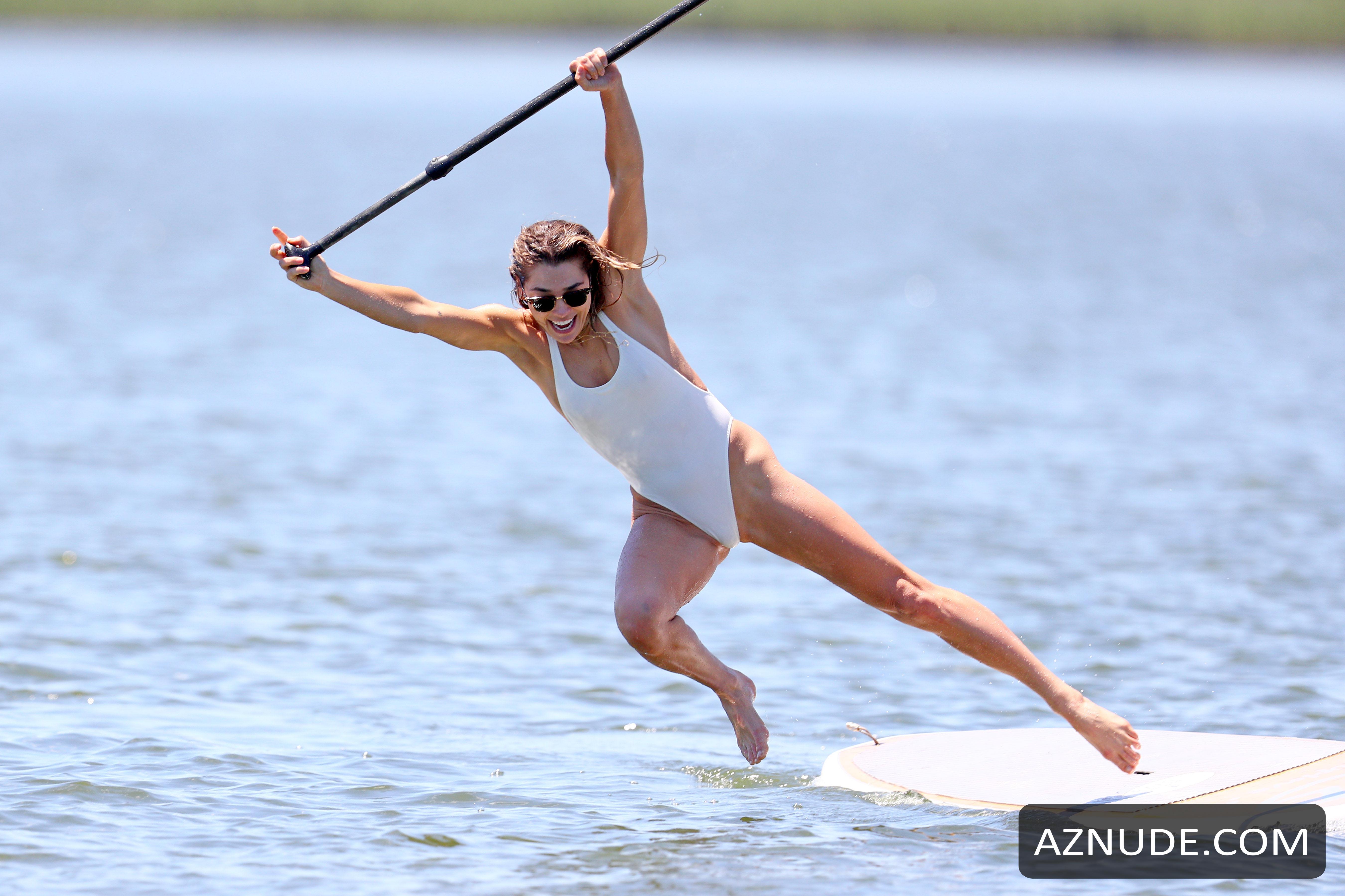 Ashley Hart Sexy On Paddle Board In Montauk New York Aznude