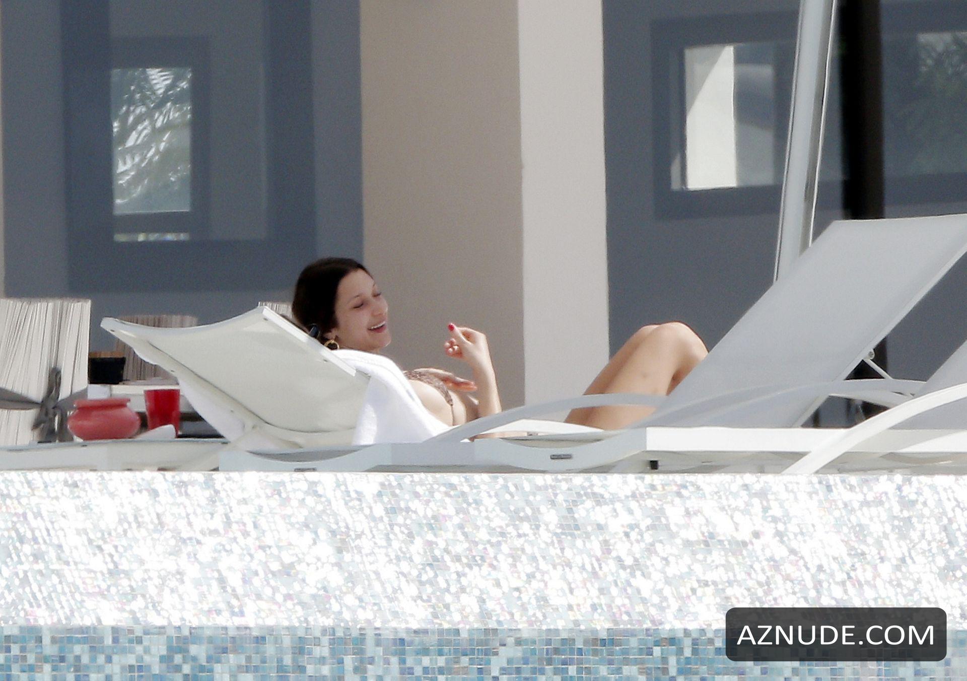 Bella Hadid Sexy In A Tiny Bikini While Enjoying The Caribbean Sun With Friends Aznude 7343