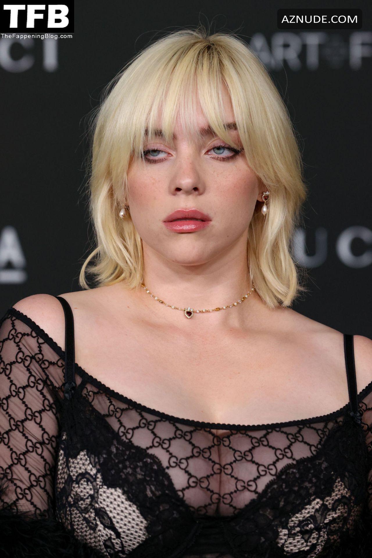 Billie Eilish Sexy Seen Flaunting Her Hot Boobs At The Annual Lacma Art Film Gala In Los Angeles 