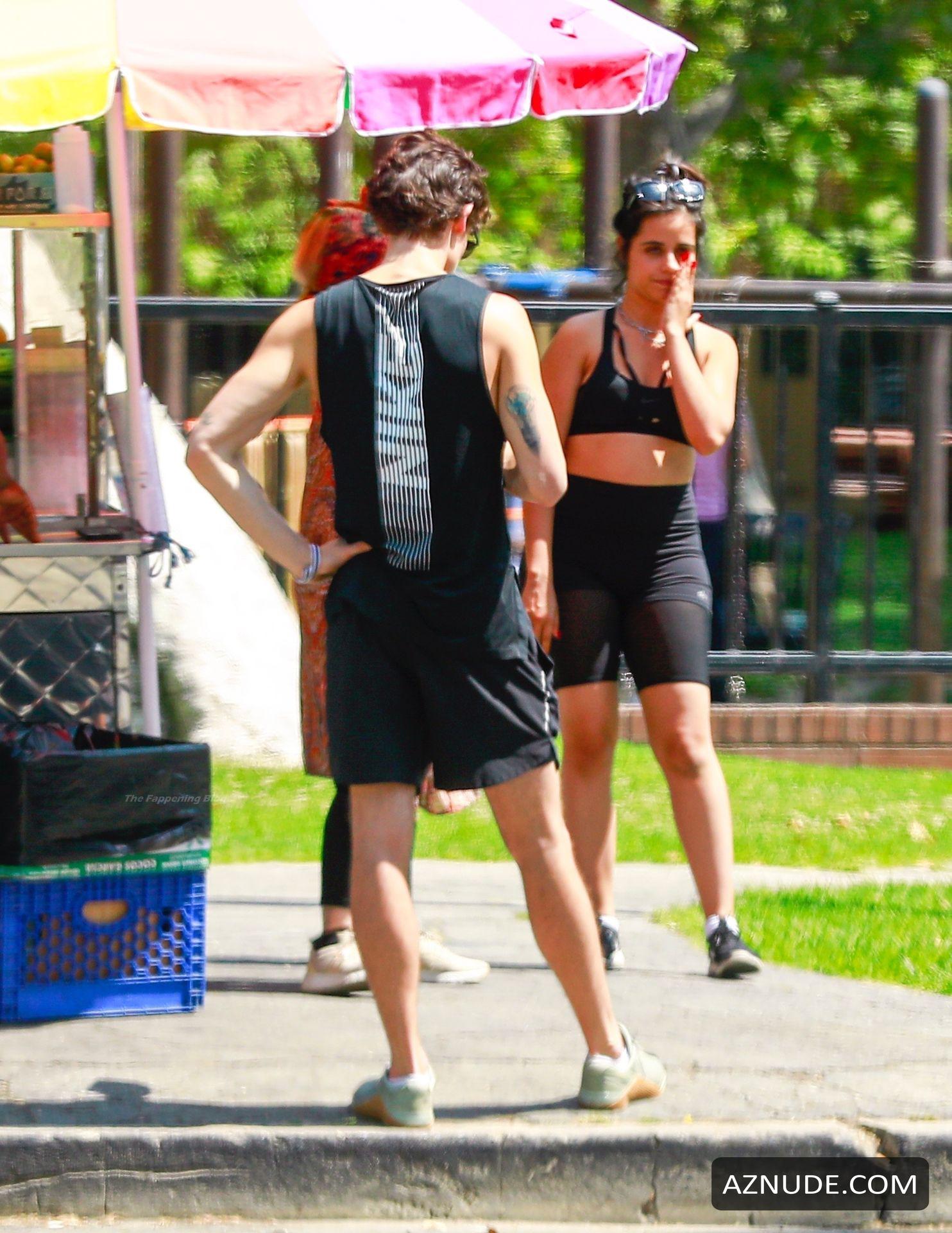 Camila Cabello Sexy Takes A Stroll With Shawn Mendes In Beverly Hills