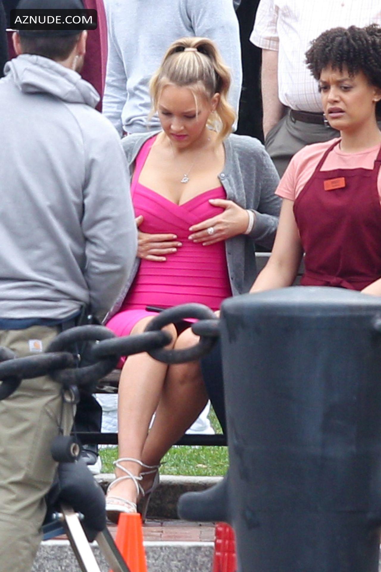 Camille Kostek Sexy Puts On A Busty Display On The Set Of Free Guy With Ryan Reynolds In 4001