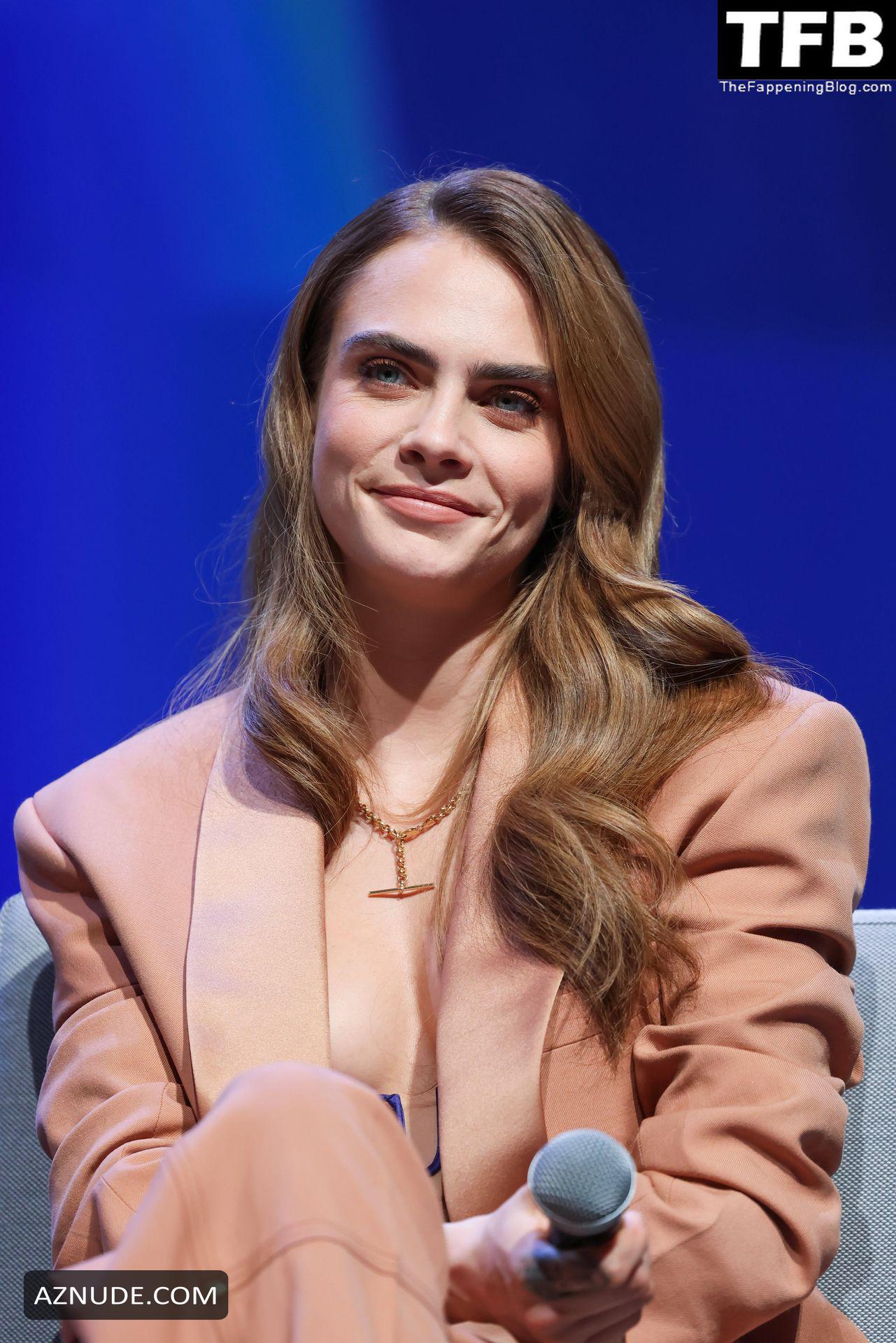 Cara Delevingne Sexy Seen Flaunting Her Hot Figure At The Mipcom