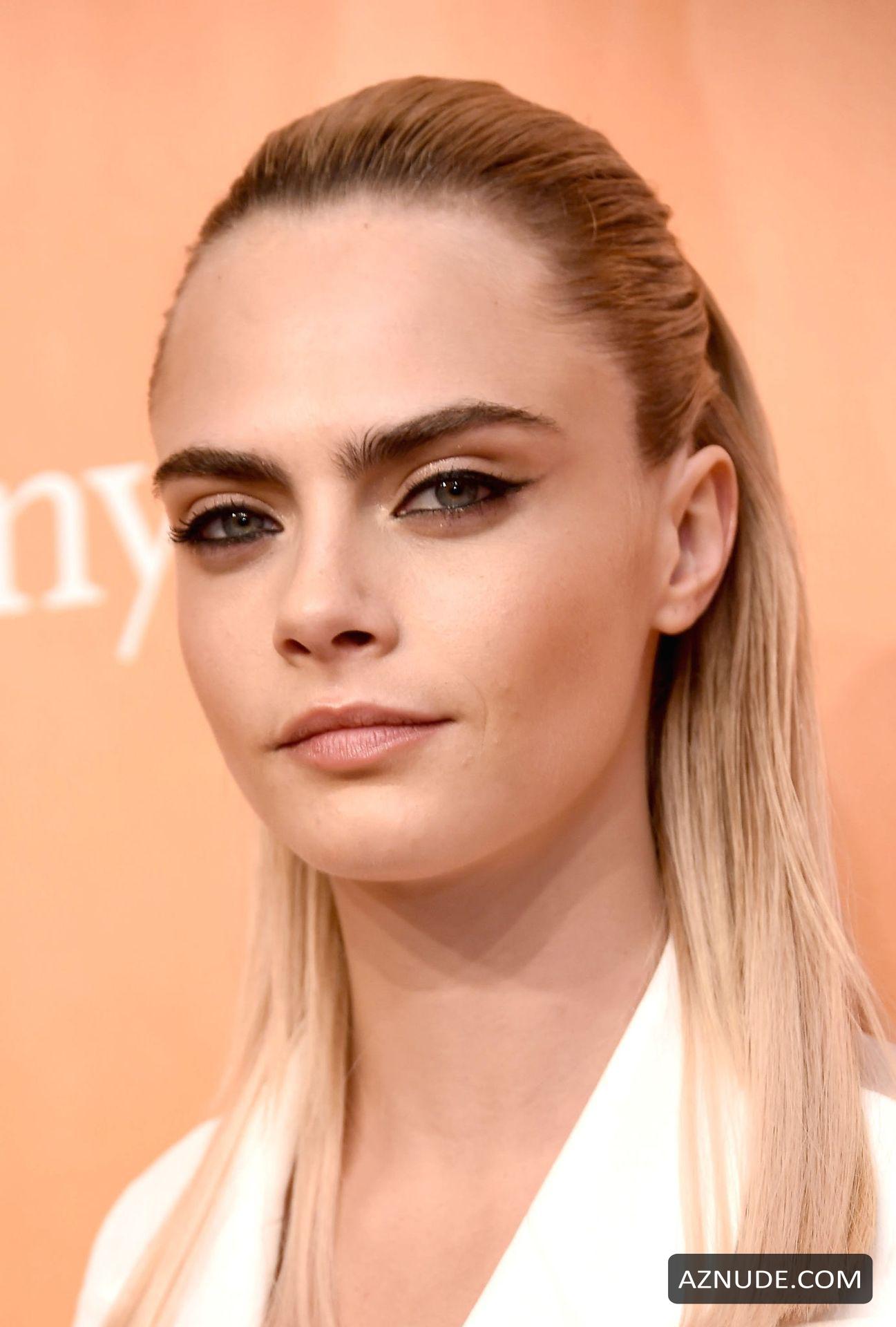 Cara Delevingne Sexy In A White Dress At The 2019 Trevorlive New York