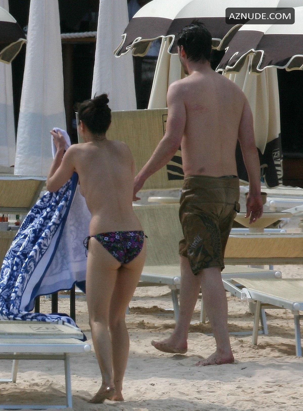 China Chow Goes Topless At The Beach While Vacationing In Cannes Aznude