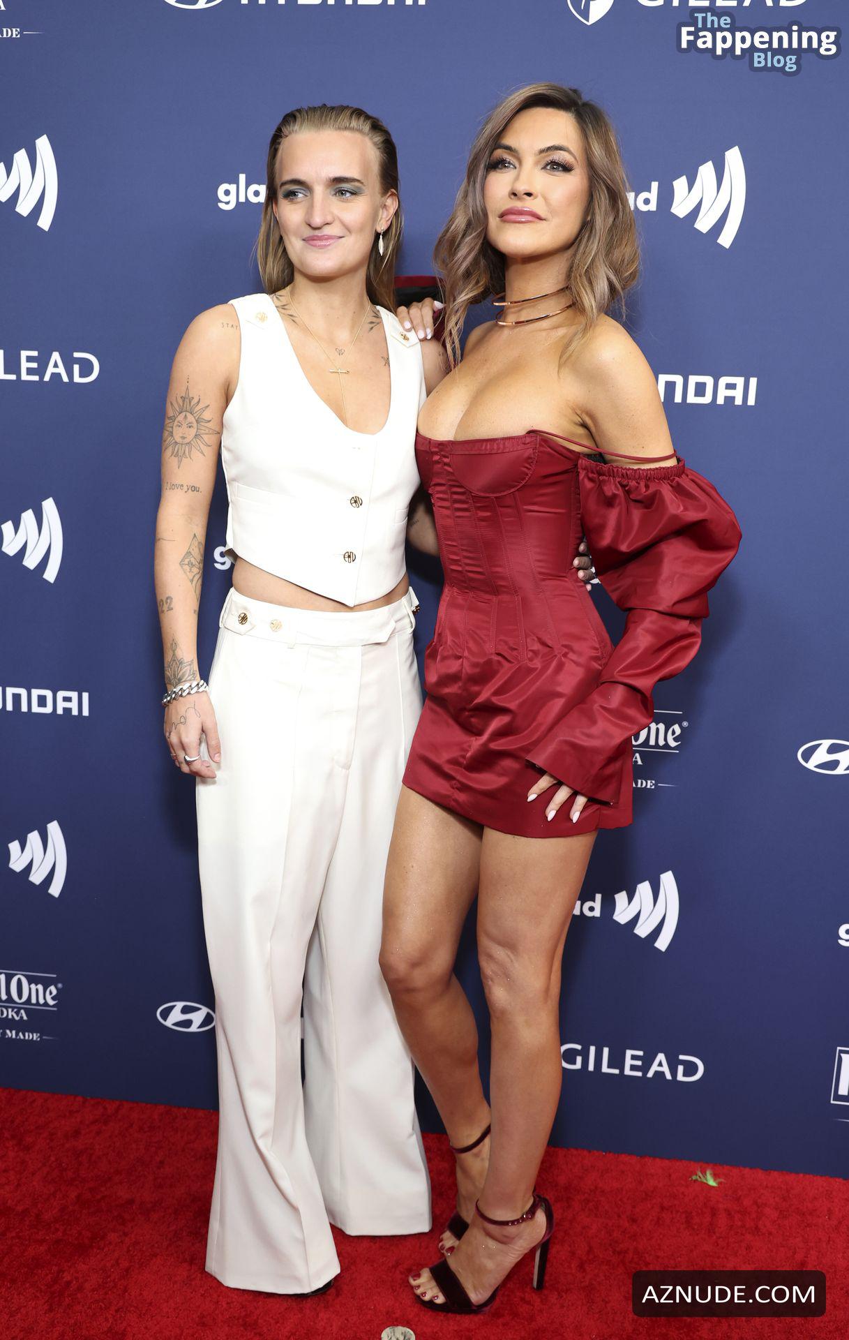 Chrishell Stause Sexy Flaunts Her Hot Breasts At The Glaad Media Awards 