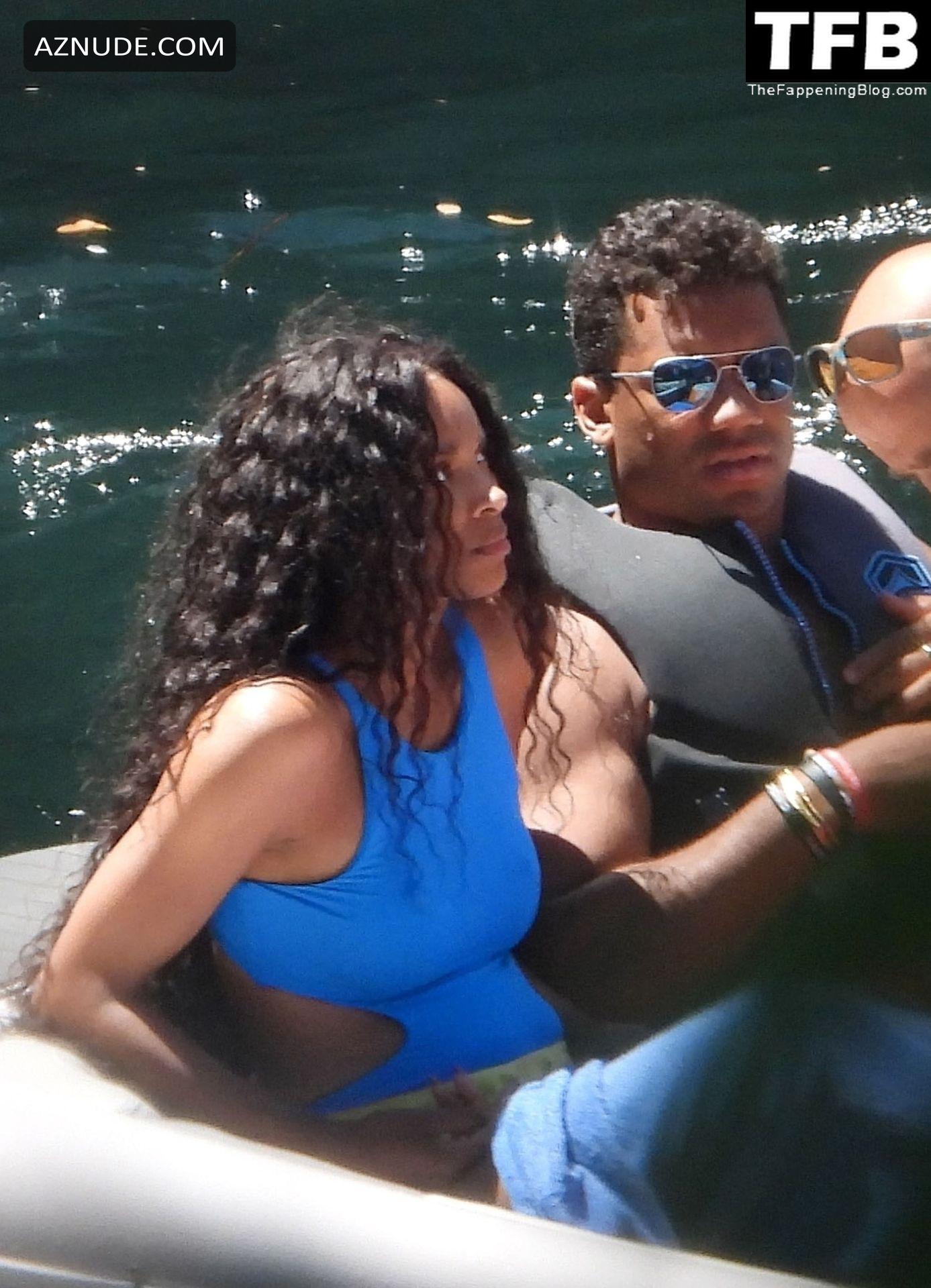 Ciara Sexy Seen Showing Off Her Pokies On A Boat In Lake Como Aznude 0818