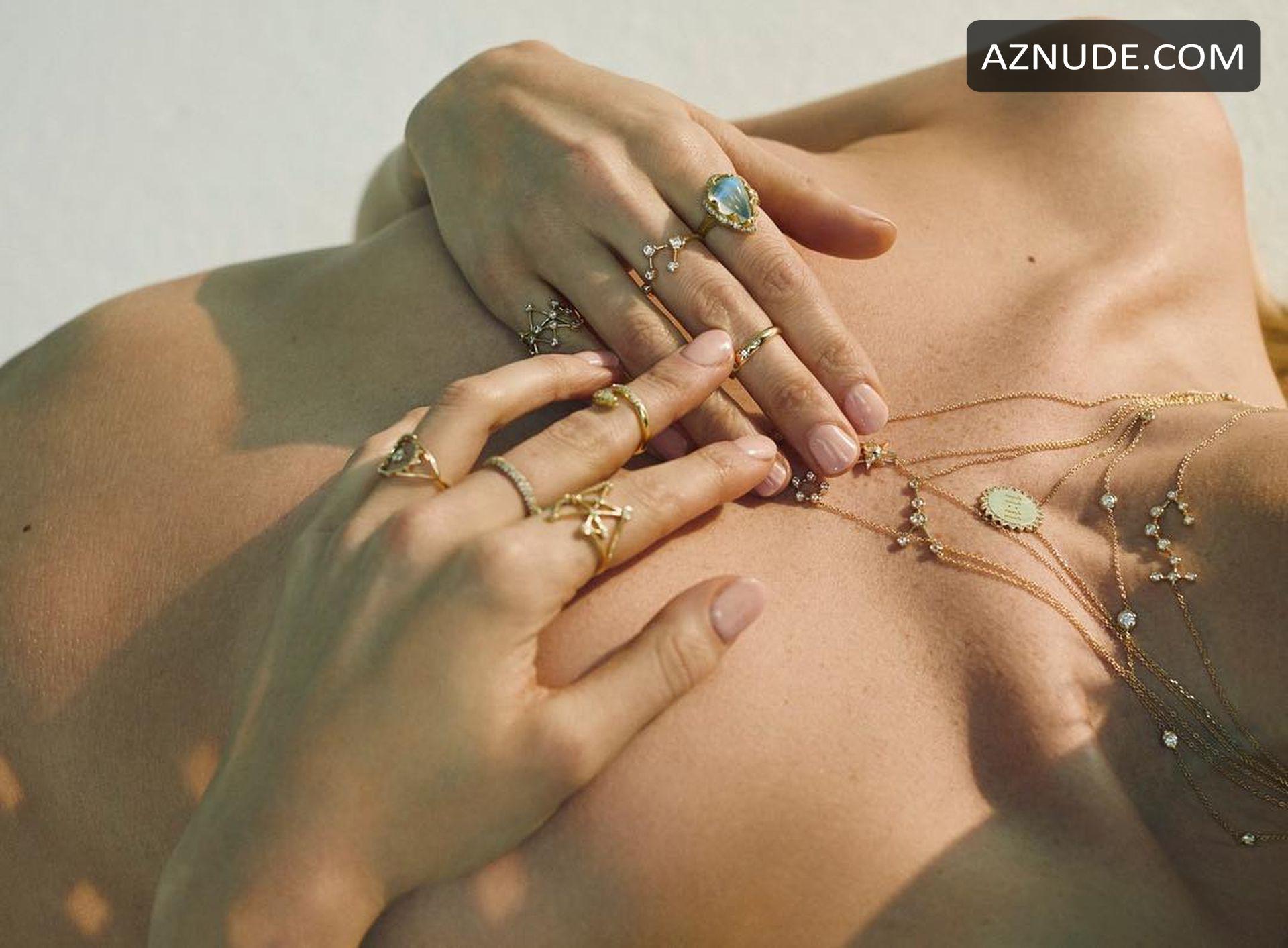 Elsa Hosk Sexy Photos For Logan Hollowell Jewelry Springsummer 2019 Campaign Aznude 
