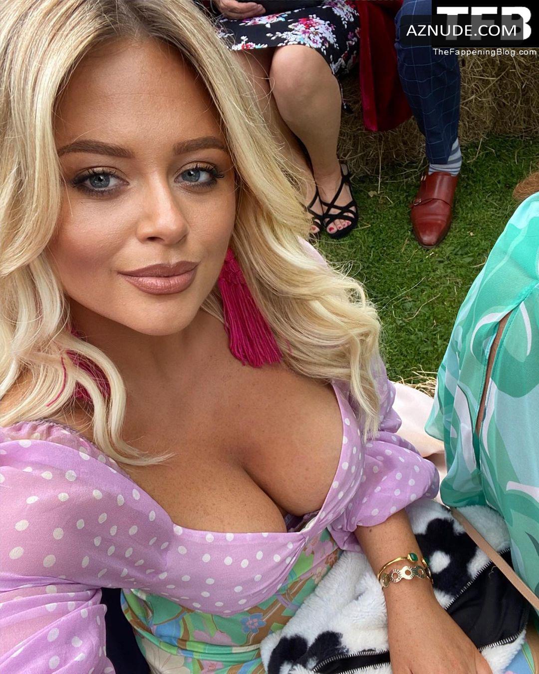 Emily Atack Sexy Poses Showing Off Her Cleavage On Social Media Aznude