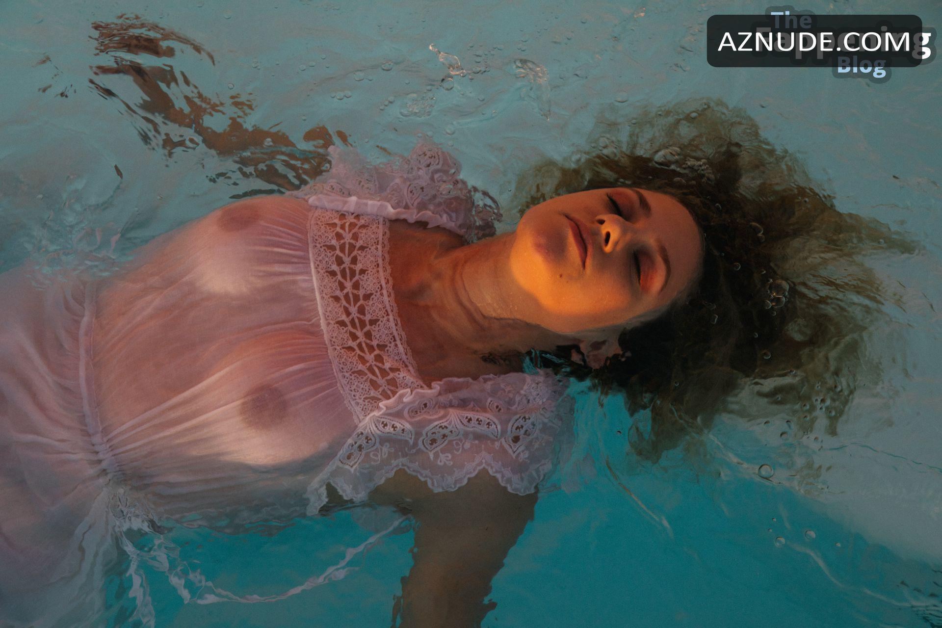 Lili Reinhart S Sexy See Through Leak At Pool Party Aznude