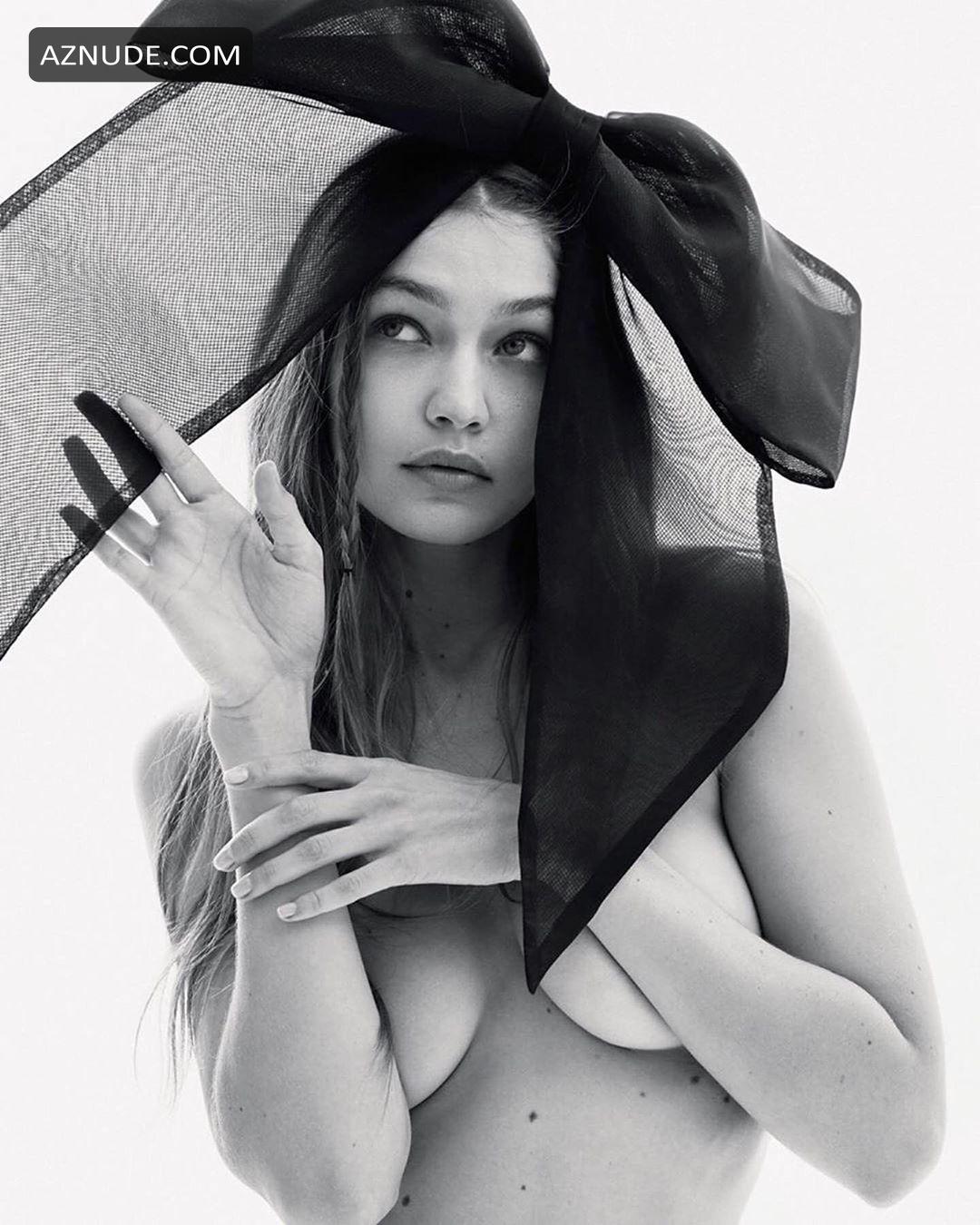 Gigi Hadid Appeared Naked In The Russian Edition Of Vogue Magazine February 2020 Issue Aznude 8514