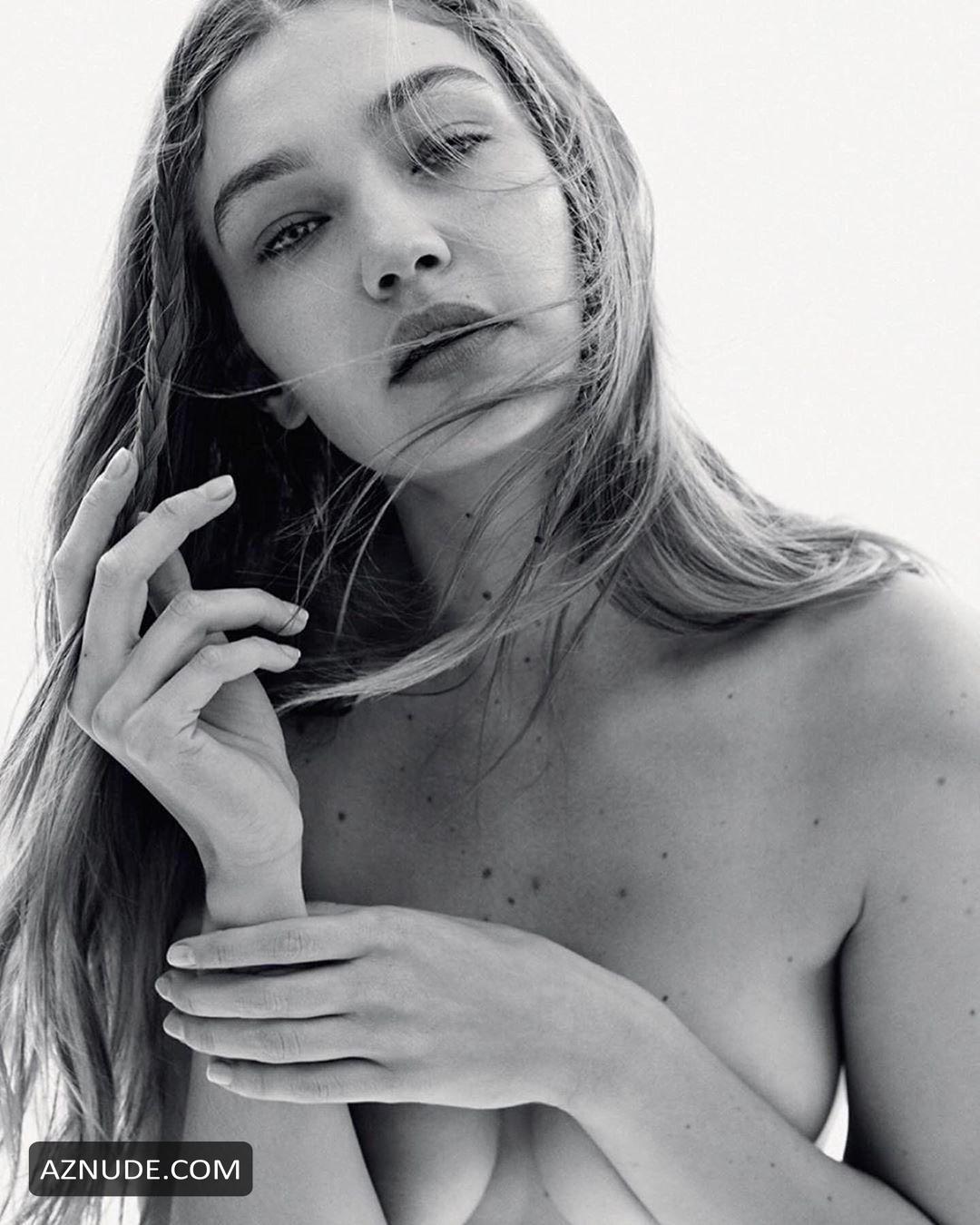 Gigi Hadid Appeared Naked In The Russian Edition Of Vogue Magazine February 2020 Issue Aznude 8694