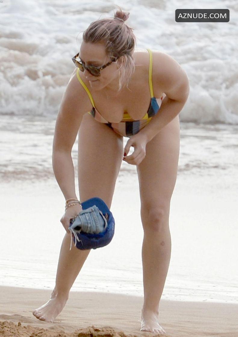 Hilary Duff In A Bikini At A Beach In Maui Aznude