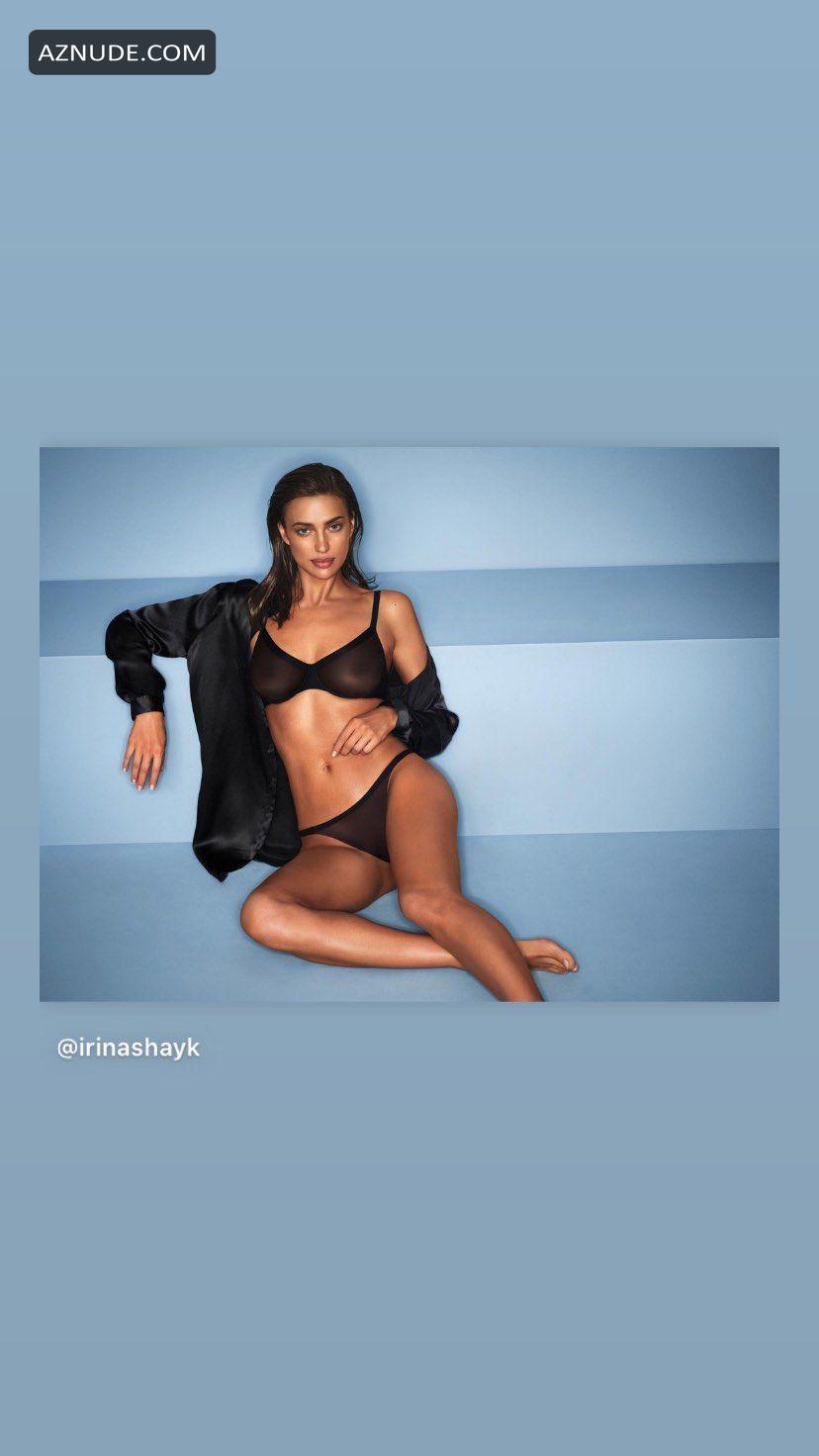 Irina Shayk Promotes New Lace Lingerie Collection From Intimissimi In A