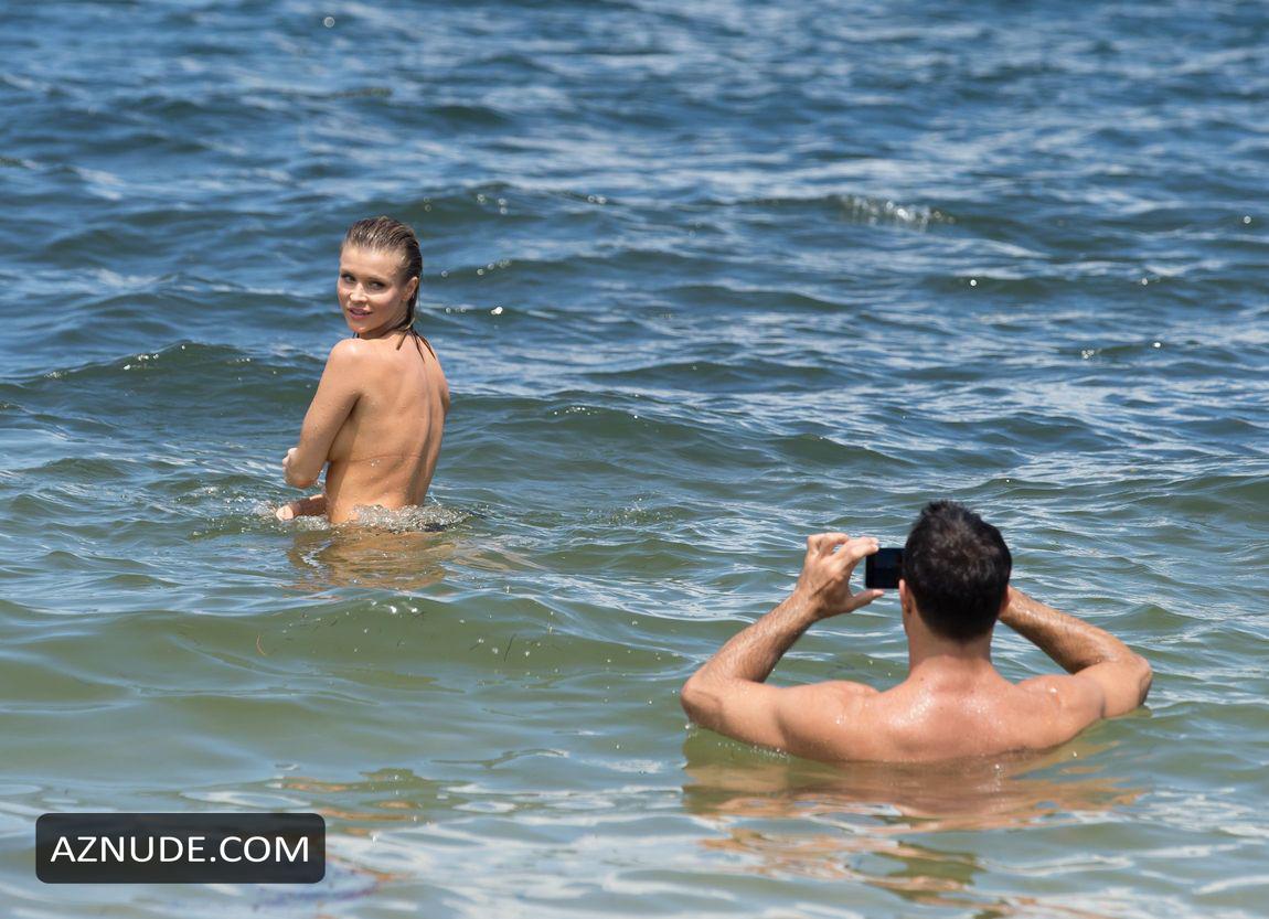 Joanna Krupa Topless At The Beach In Miami Aznude
