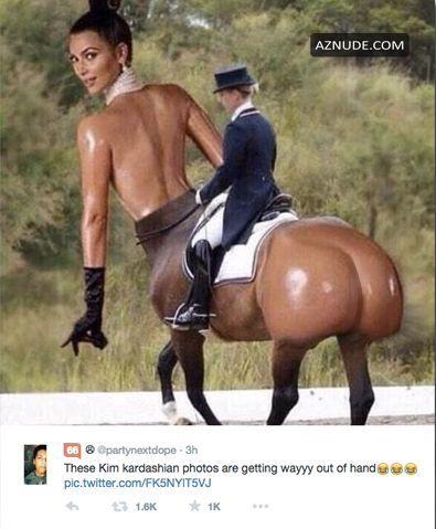 Kim Kardashian Horse Porn - Kim Kardashian Butt Memes - AZNude