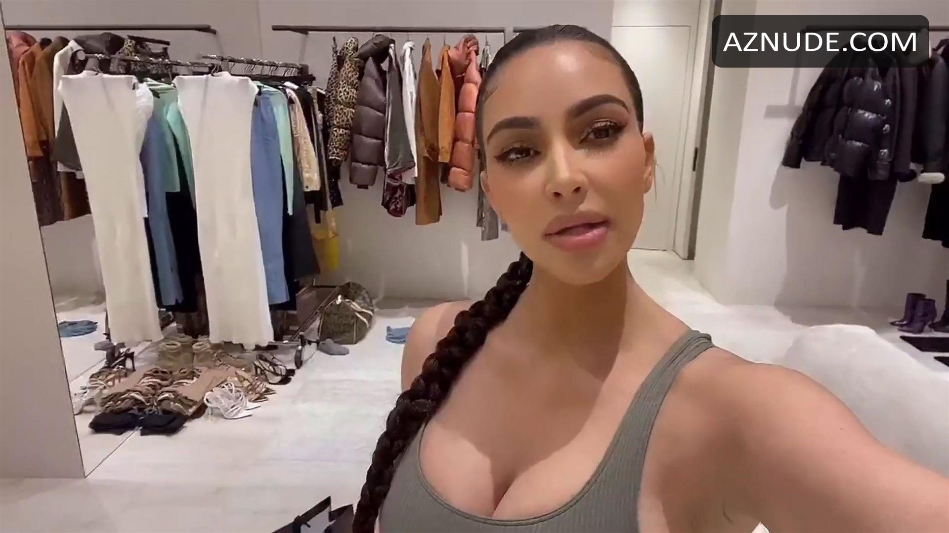 Kim Kardashian West Walks Through Skims Stretch Rib Collection Aznude