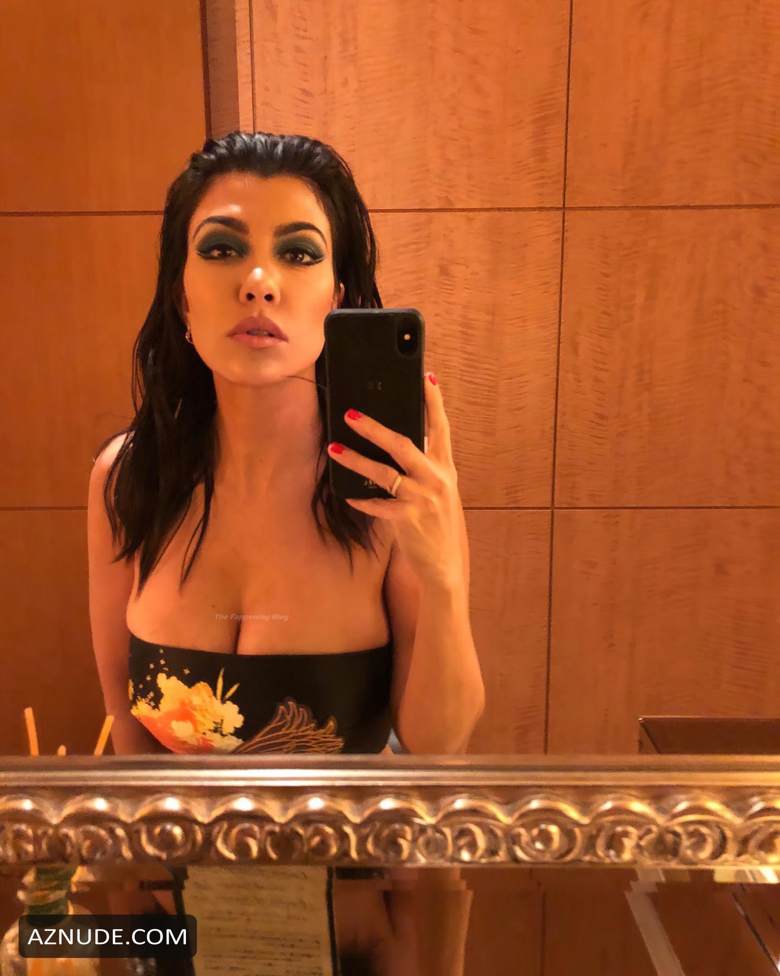 Kourtney Kardashian Sexy Shows Off Her Deep Cleavage And Round Butt In Various Photoshoots Aznude