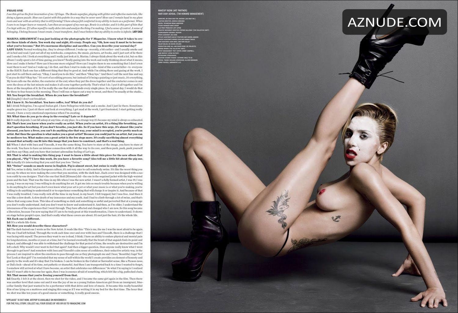 Lady Gaga Topless From The Art Of Pop V Magazine No 85 Aznude