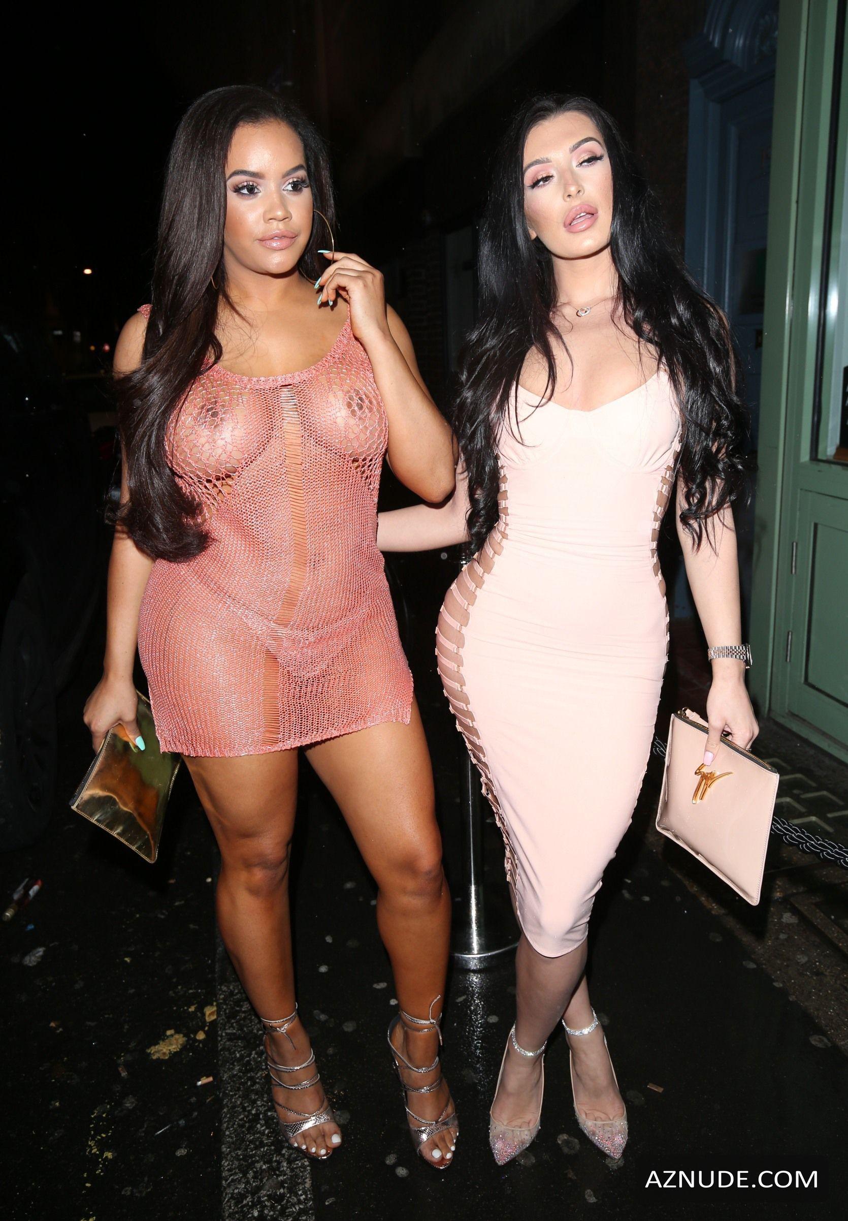 Lateysha Grace Sexy Pink Dress At The Sixty6 Magazine Launch With Erin