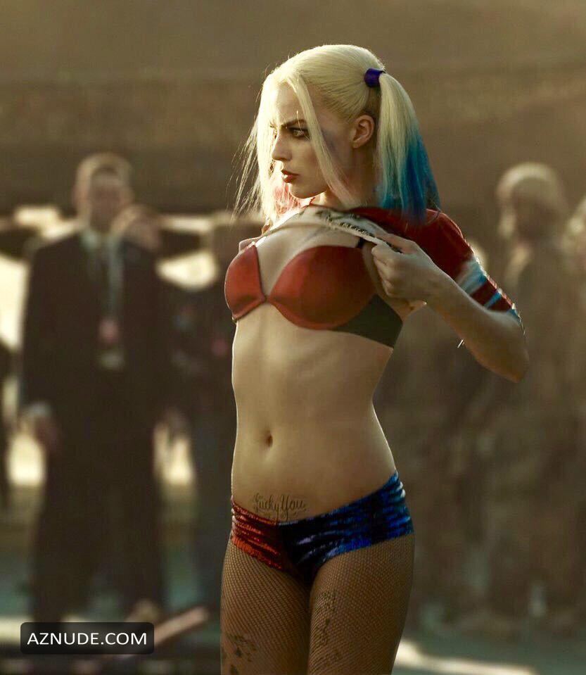 Margot Robbie Sexy In A Bra From Suicide Squad Aznude