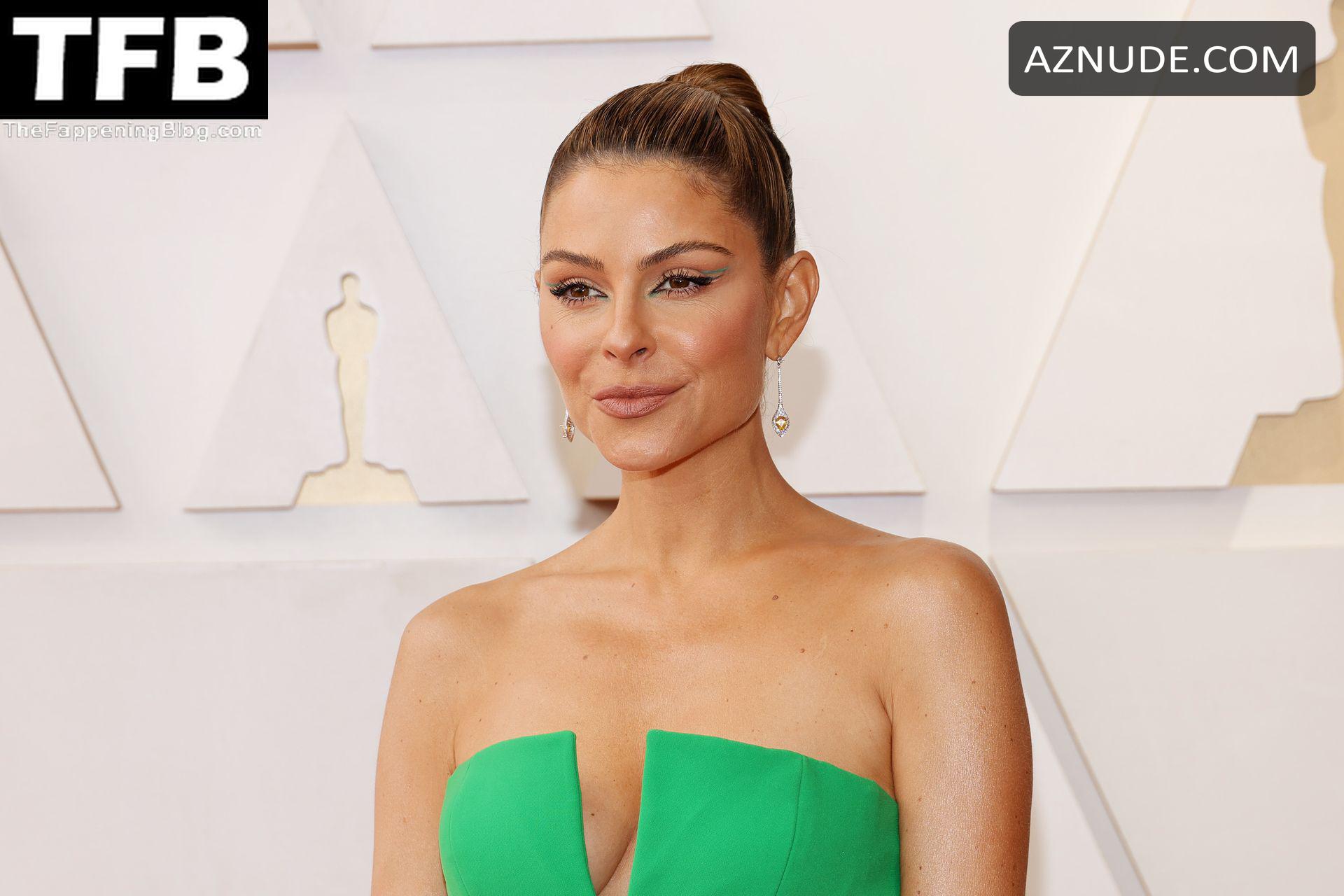 Maria Menounos Sexy Seen Flaunting Her Stunning Figure In A Green Dress At The Annual Academy 5455