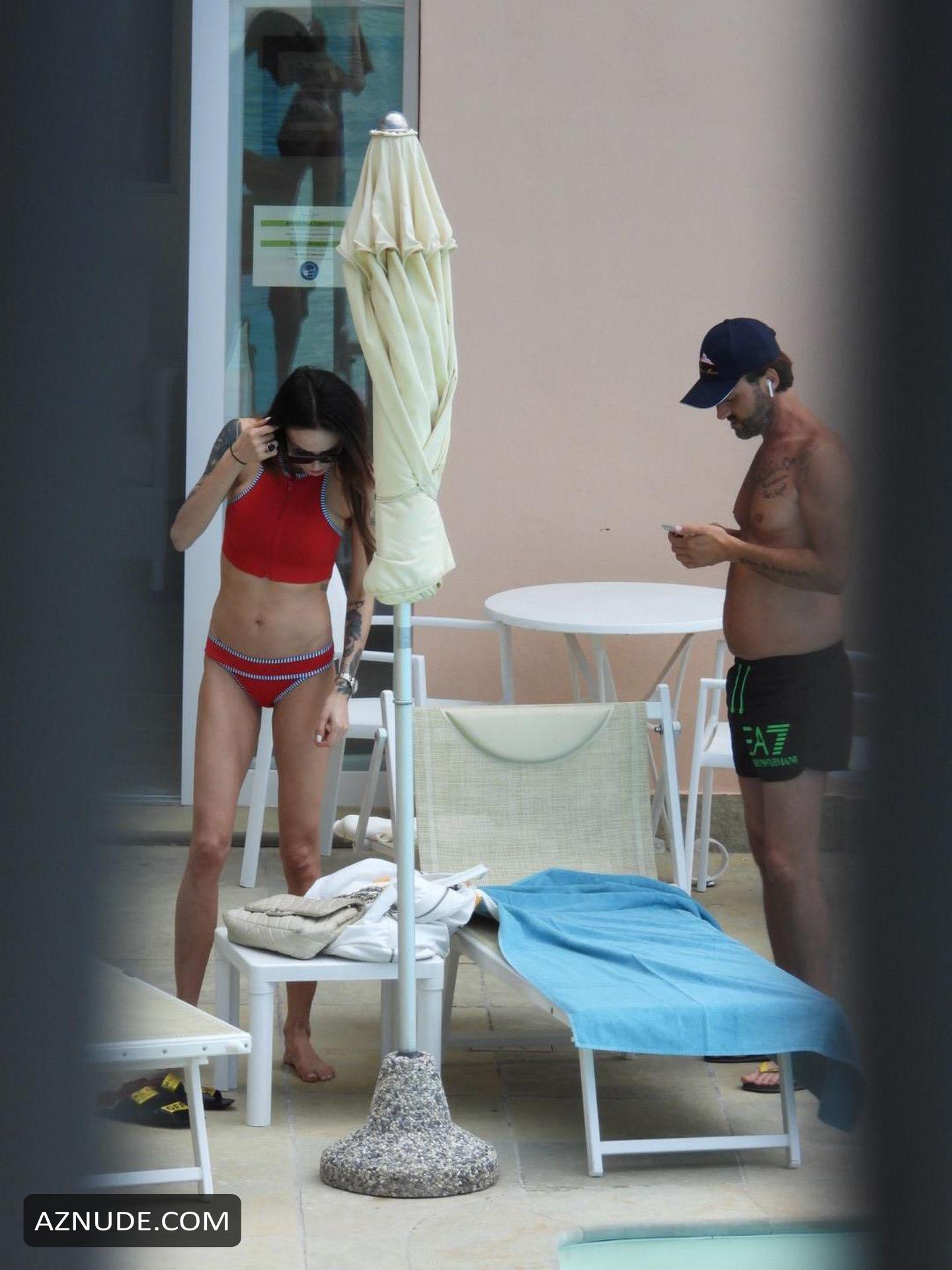 Nina Moric Spotted In Santa Margherita Ligure With An Unidentified Man Aznude