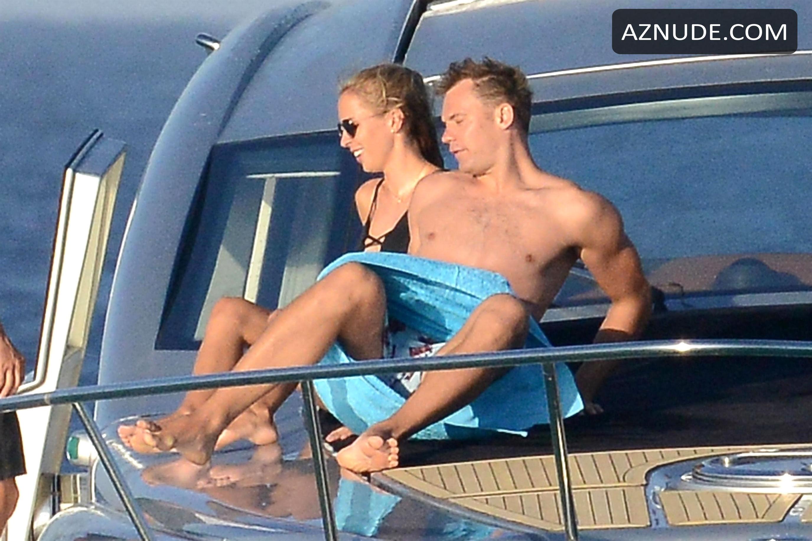 Nina Weiss Sexy With Footballer Manuel Neuer In Formentera