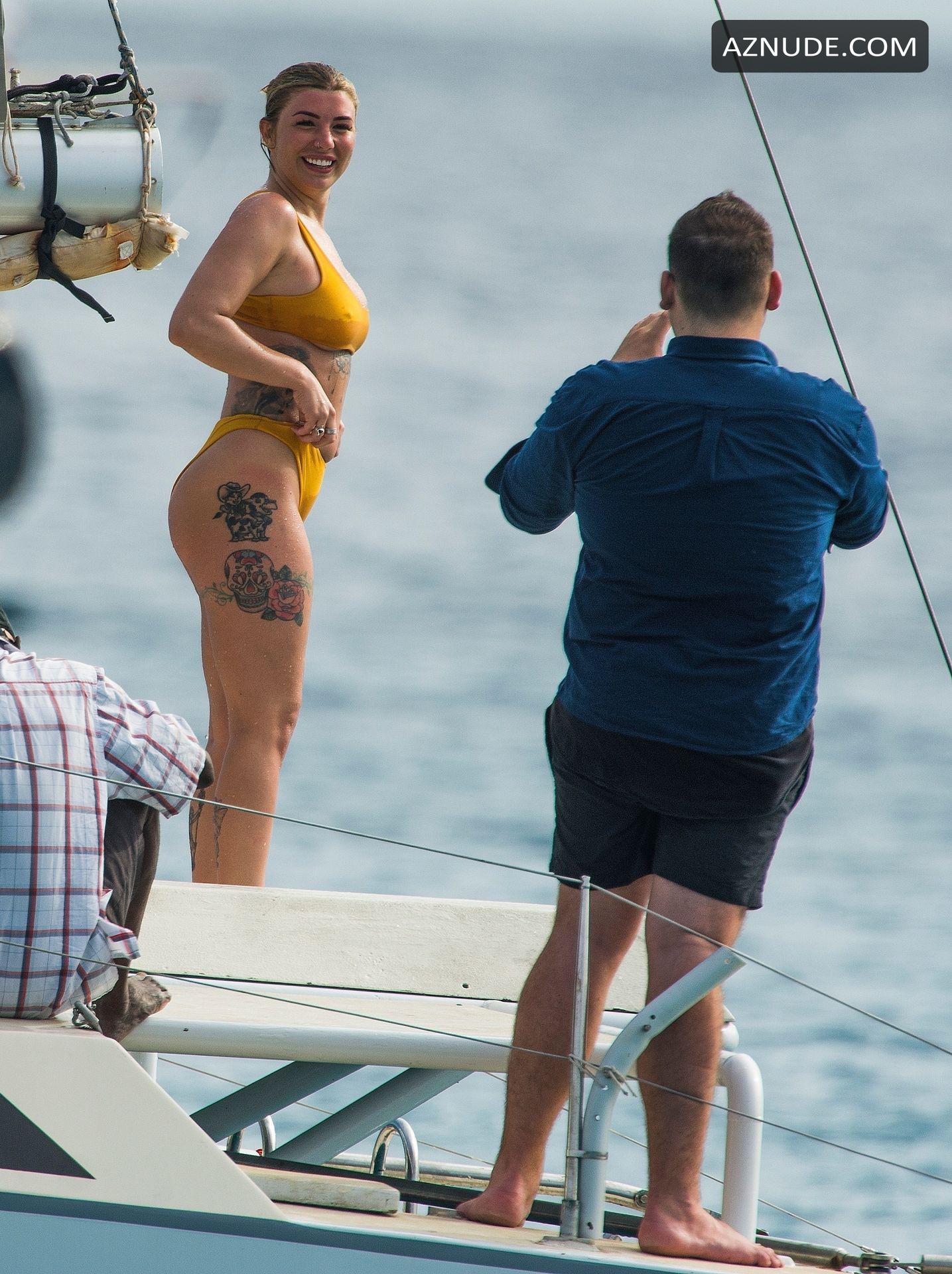 Olivia Buckland Shows Off Her Curves In A Small Two Piece While Snorkeling With Alex Bowen Aznude