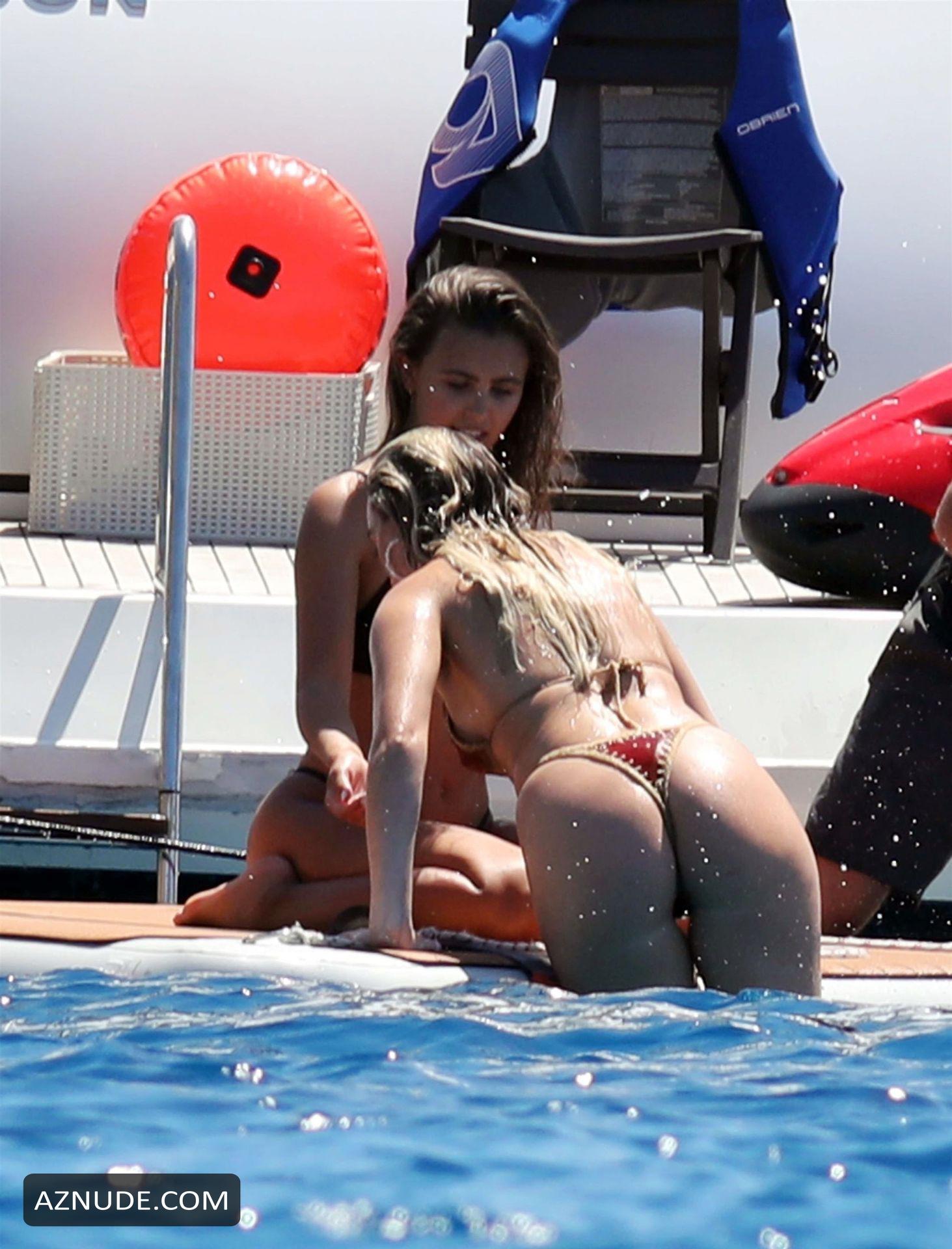 Perrie Edwards Relaxing On A Luxury Yacht With Her England Footballer 