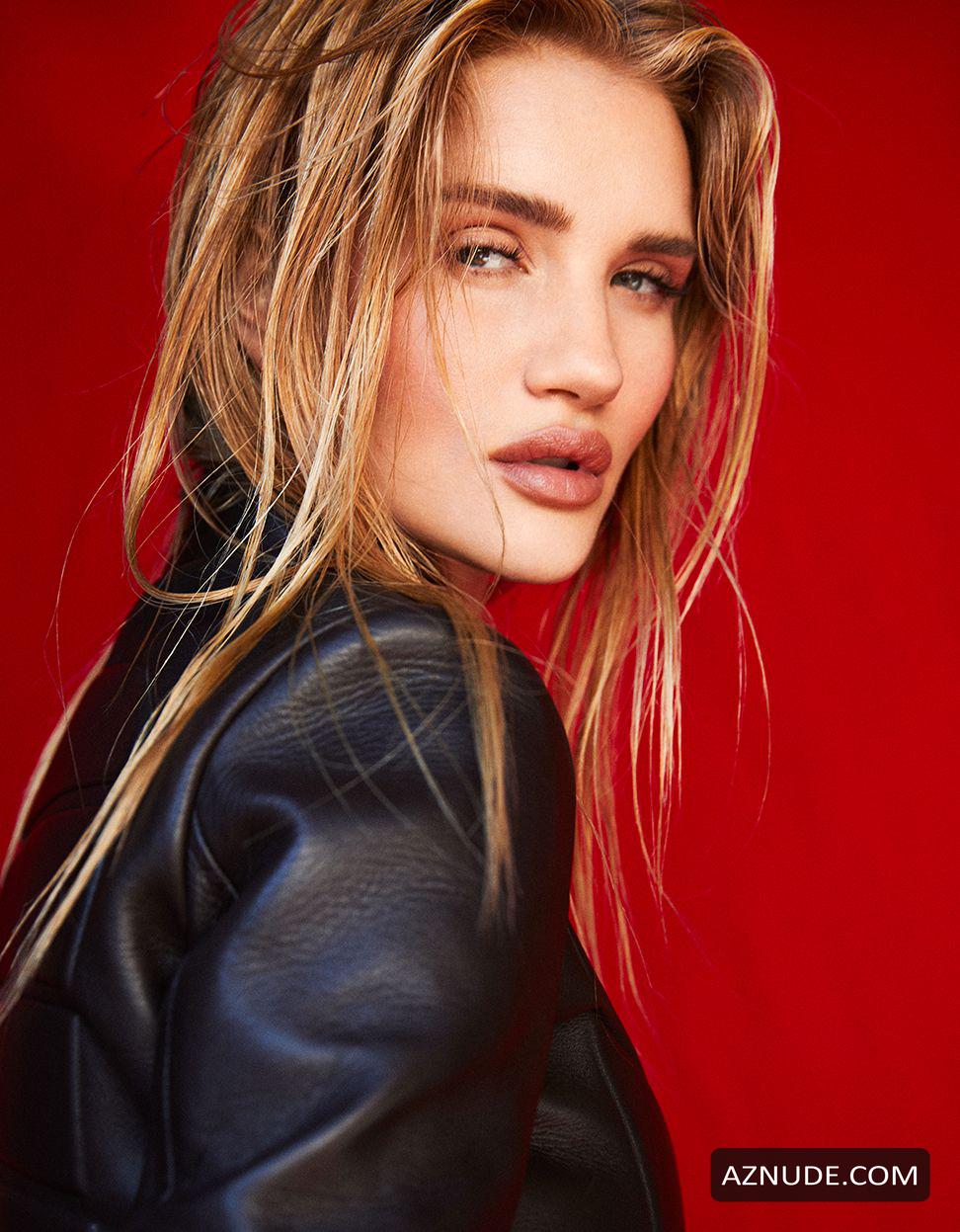 Rosie Huntington Whiteley Gets Clad In Leather For Harper