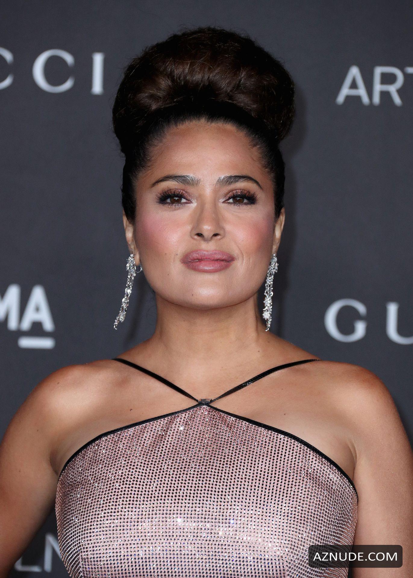 Salma Hayek Sexy Arrives At The 2019 Lacma Art And Film