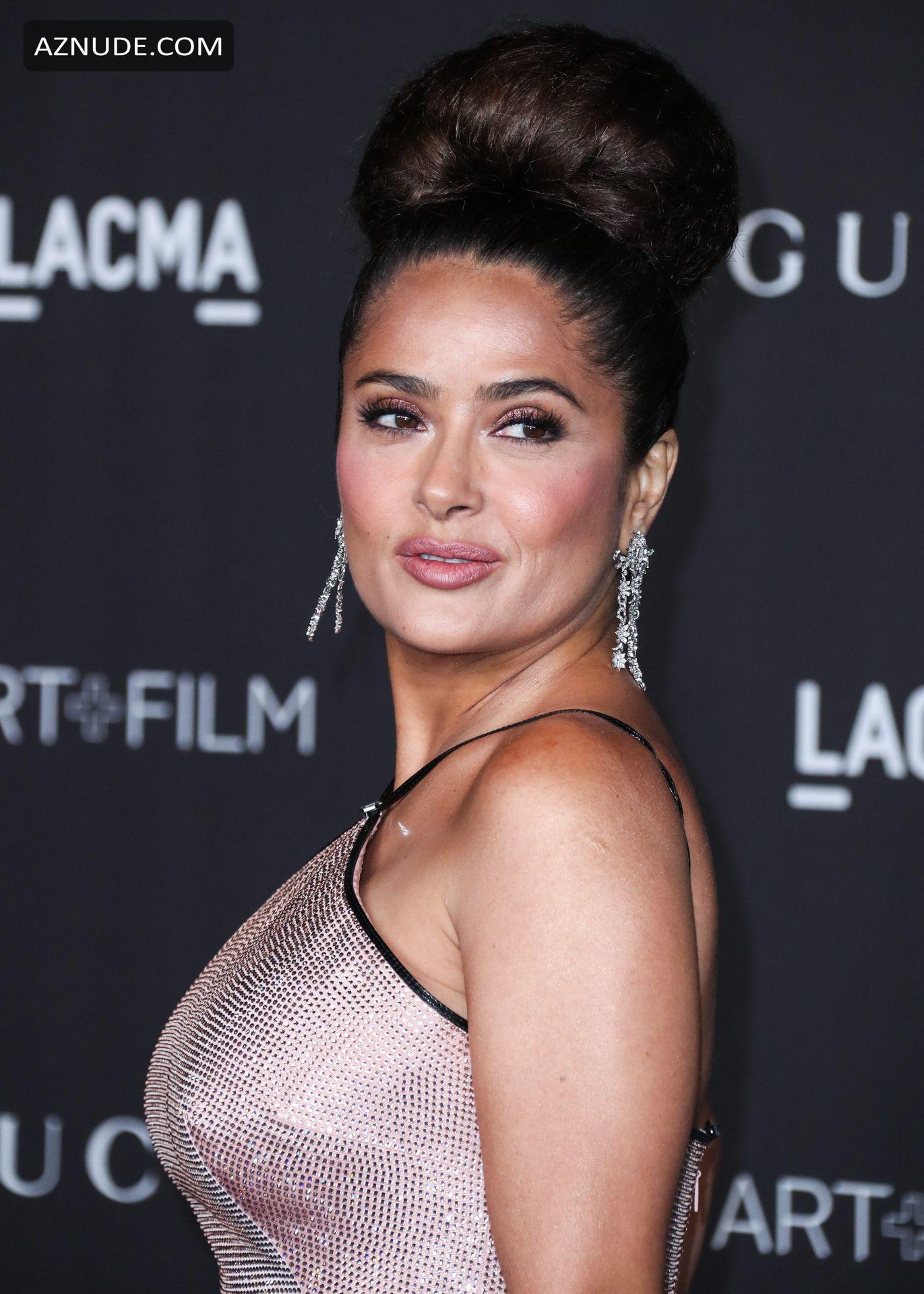 Salma Hayek Sexy Arrives At The 2019 Lacma Art And Film